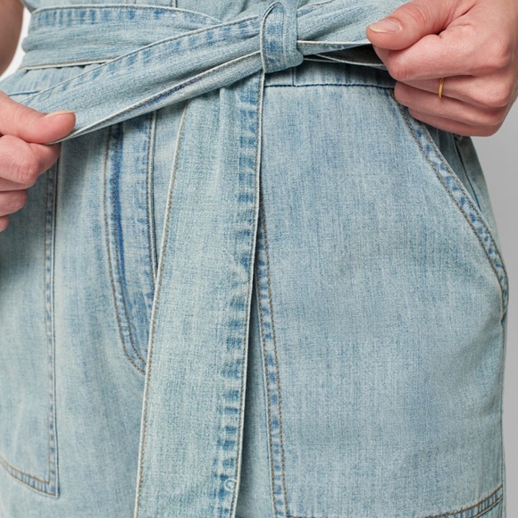 Faherty Utility Denim Romper - Picture 4 of 9